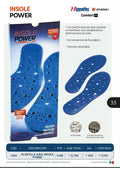 Insole Power Plantilla Magnética Azul Nipponflex Comfort FIR