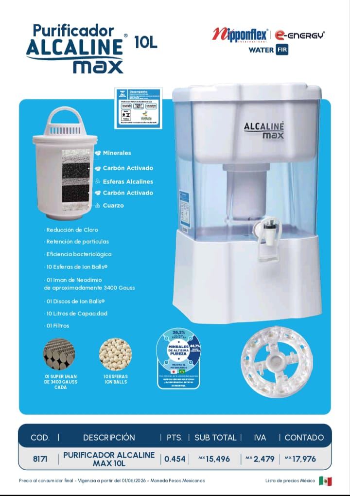Purificador Alcaline Max 10L