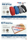 Bracelete FIR Style Nipponflex e-energy - colores rojo, azul, gris y negro