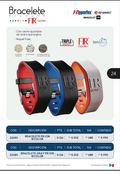 Bracelete FIR ION Bicolor Nipponflex en colores rojo, azul y gris
