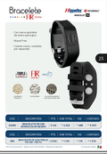 Bracelete FIR ION Monocolor Negro Nipponflex